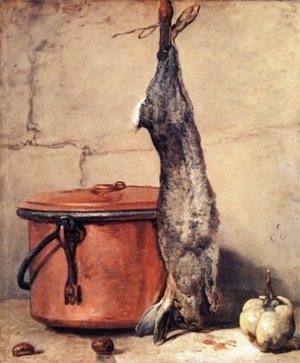 Jean-Baptiste-Simeon Chardin - Rabbit and Copper Pot c.1739-40