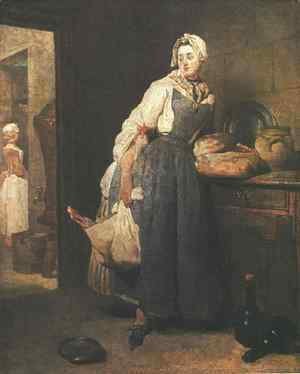 Jean-Baptiste-Simeon Chardin - Return from the Market 1739