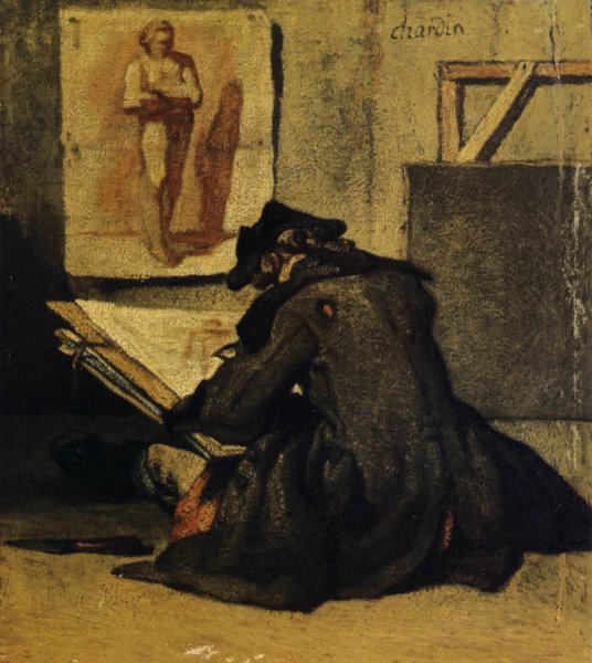 Young Draughtsman copying an Academy study