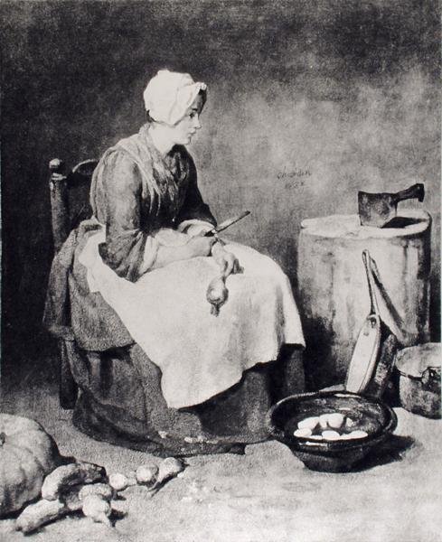 La Ratisseuse (Woman Paring Turnips), 1738