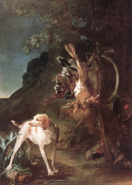 Game Still-Life with Hunting Dog c. 1730