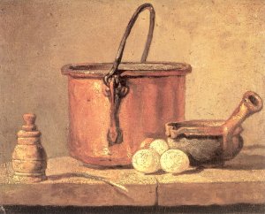 Still Life With Copper Cauldron And Eggs