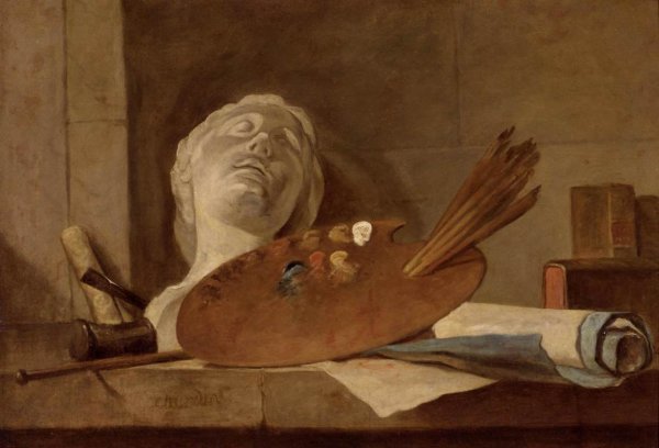 The Attributes of Painting and Sculpture c. 1728