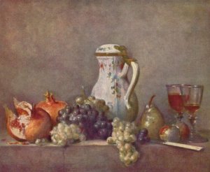 Still life with porcelainpot